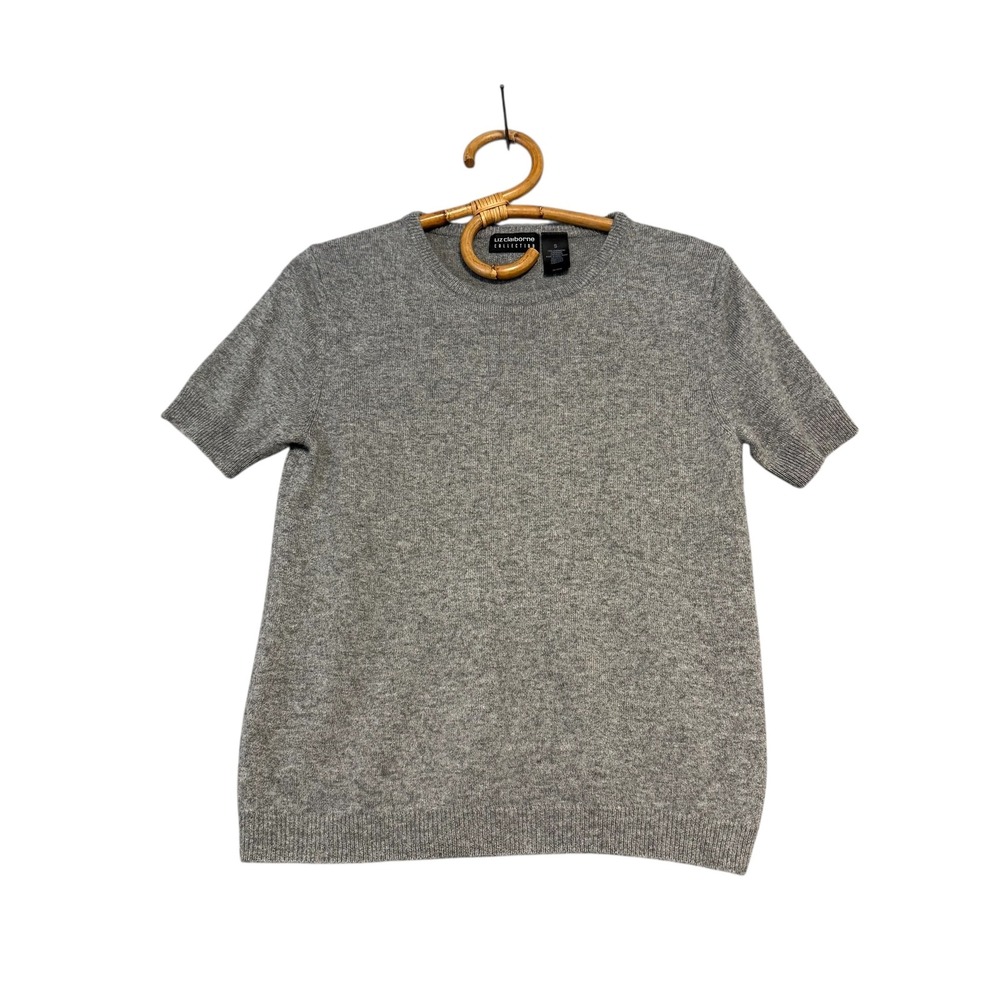 Liz Claiborne Collection | Grey Short Sleeve Cashmere Sweater Size S‎